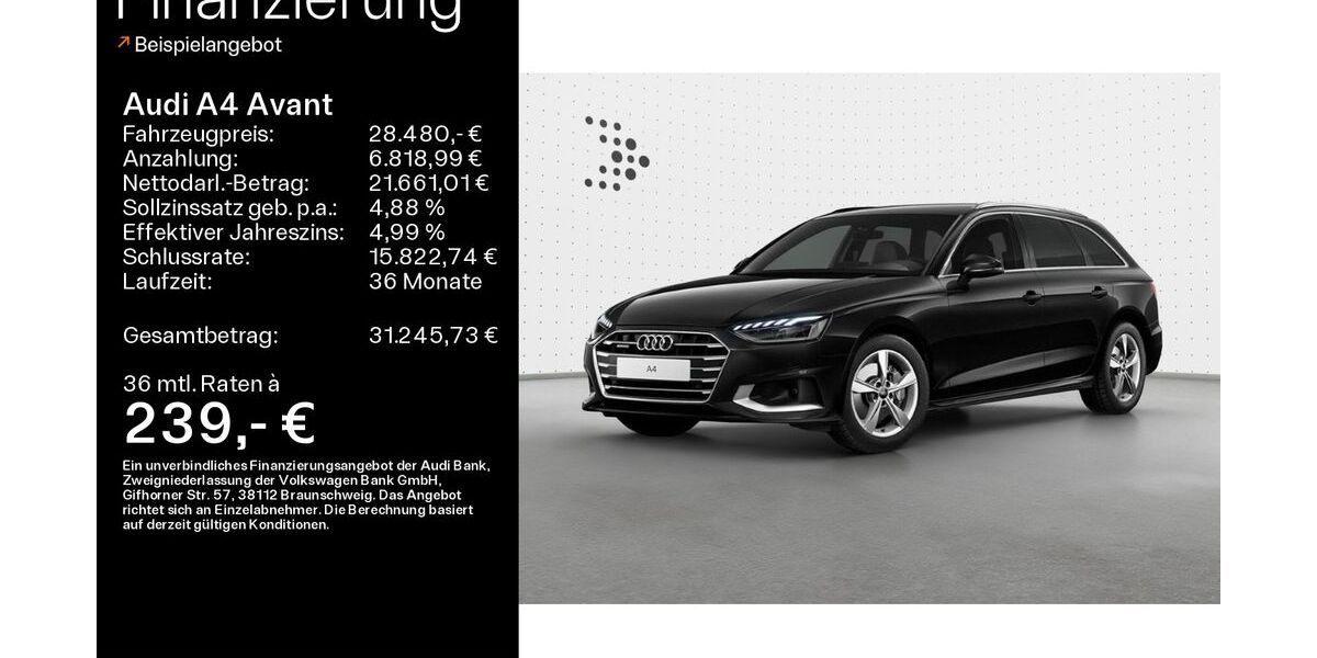 Audi A4 82.500 km 28.480 &euro; Sand am Main 97522