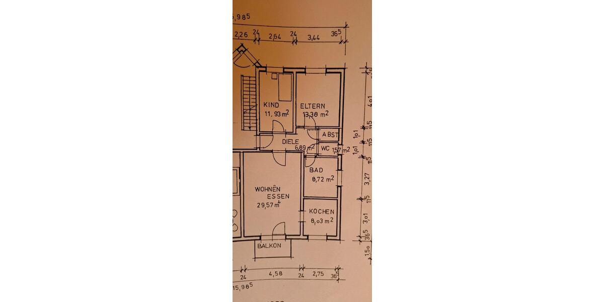 Etagenwohnung Arnstein - 3 Zimmer, 85 m&sup2;, 710&euro; | Angebot:26047313