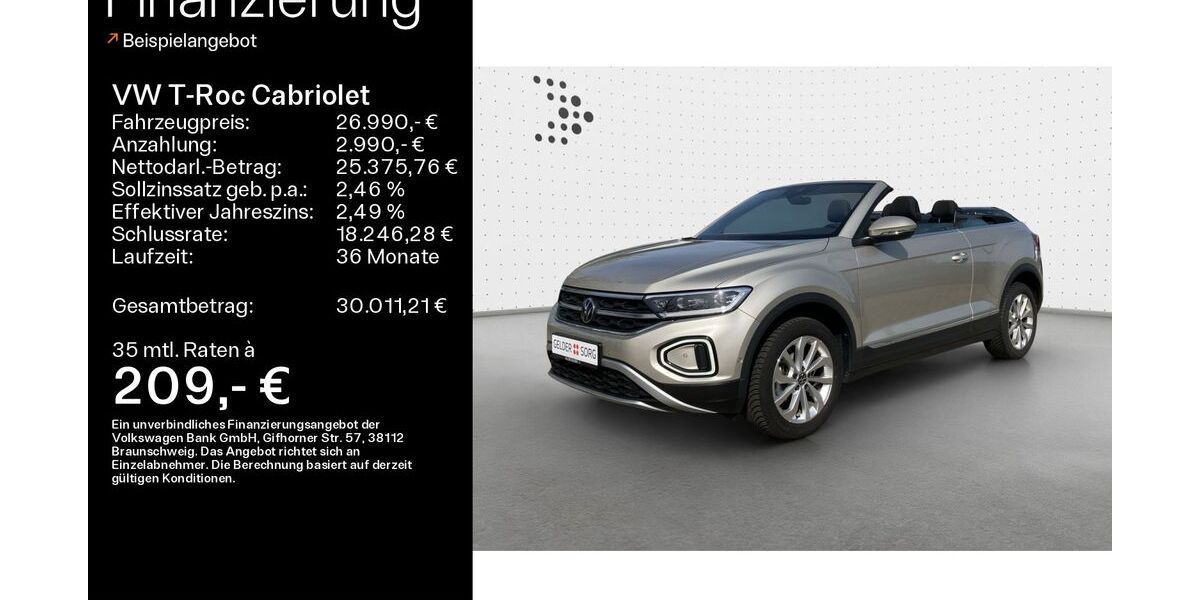 VW T-Roc 23.750 km 26.990 &euro; Haßfurt 97437