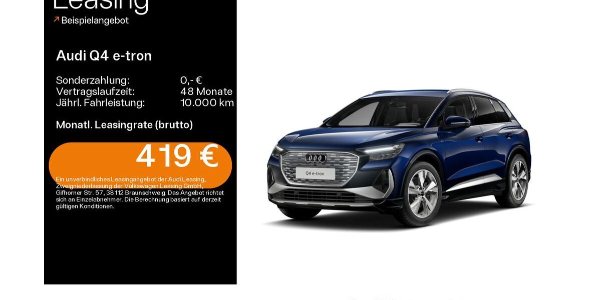 Audi Q4 e-tron 8.090 km 42.990 &euro; Schweinfurt 97424