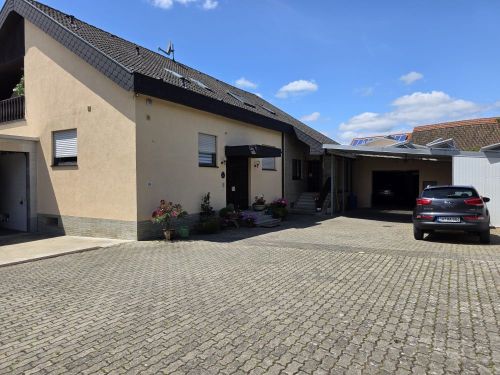 Firmensitz Kapitalanlage Mehrfamilienahus + Einfamilenhaus + große Lagerhalle + große Außenhalle, Garagen, in 97723 Oberthulba-Schlimpfhof (ID 10575) - Mehrfamilienhaus, Wohnhaus Oberthulba Oberthulba | Angebot:22658076