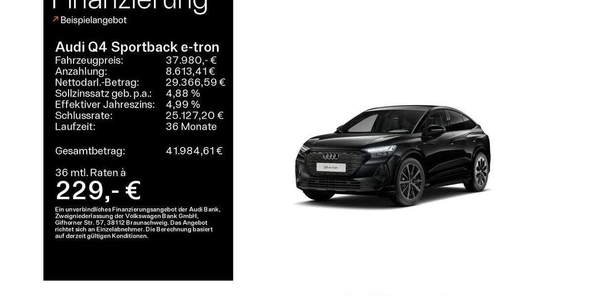 Audi Q4 e-tron 43.500 km 37.980 &euro; Schweinfurt 97424