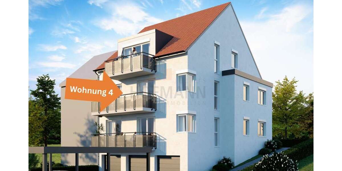 Etagenwohnung Schweinfurt Gartenstadt - 3 Zimmer, 64 m&sup2;, 335.000&euro; | Angebot:24718932