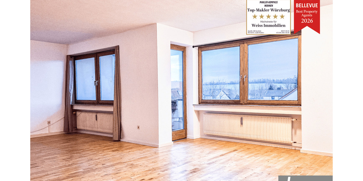 Etagenwohnung Volkach - 3 Zimmer, 106 m&sup2;, 1.000&euro; | Angebot:25821449