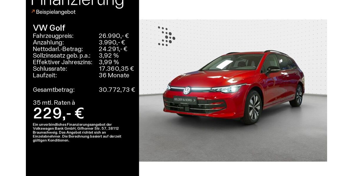 VW Golf 20.100 km 26.990 &euro; Haßfurt 97437