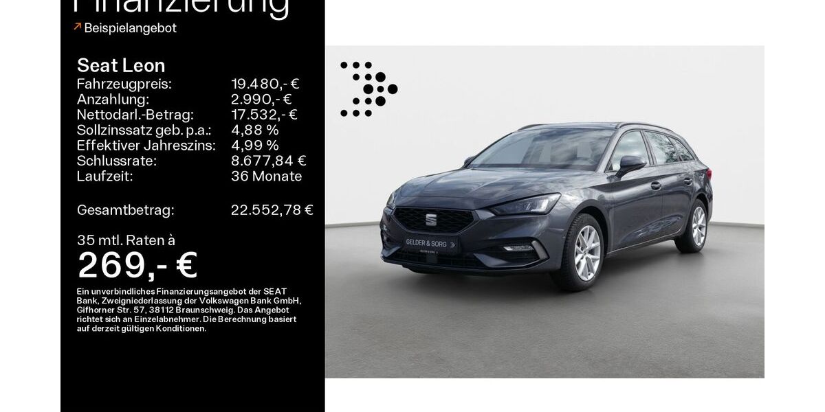 Seat Leon 43.490 km 18.380 &euro; Haßfurt 97437