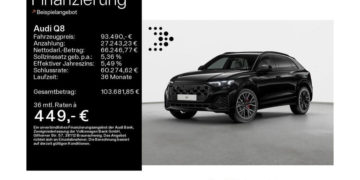 Audi Q8 17.233 km 93.490 &euro; Schweinfurt 97424