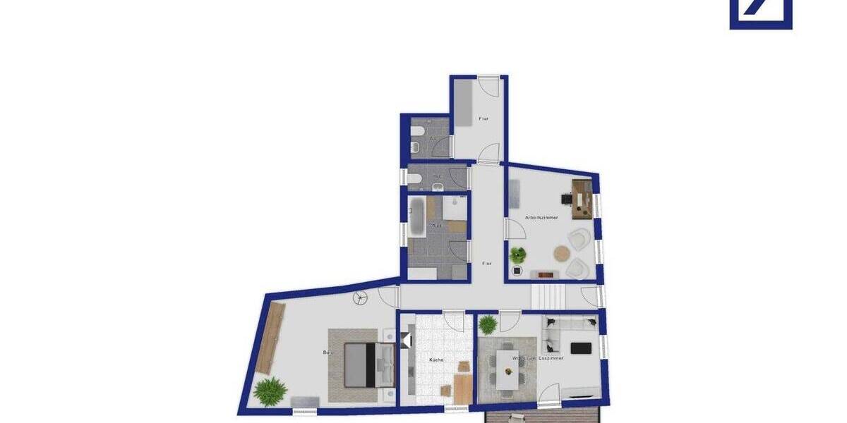 Etagenwohnung Bad Kissingen - 3 Zimmer, 135 m&sup2;, 495.000&euro; | Angebot:25685621
