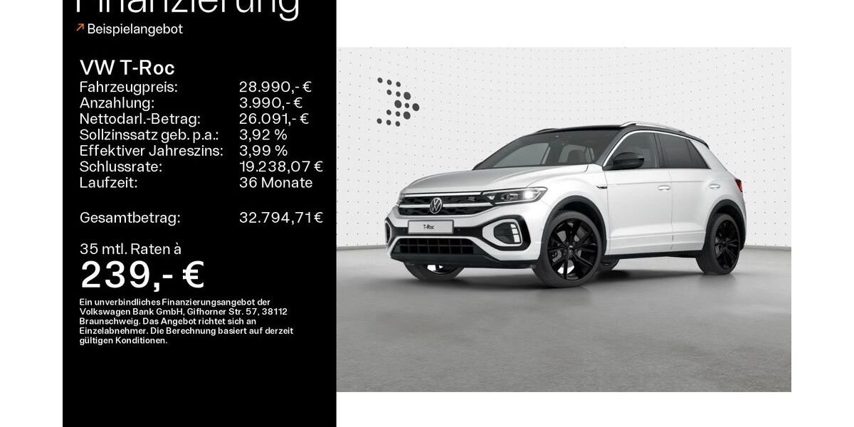 VW T-Roc 33.650 km 28.990 &euro; Haßfurt 97437