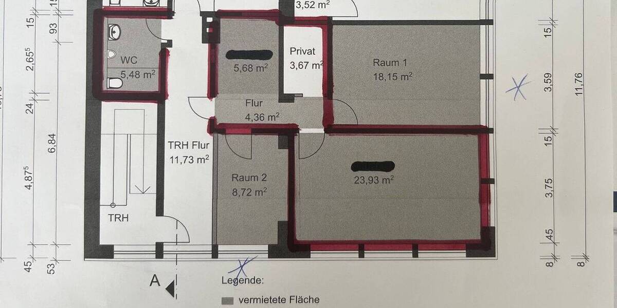 Gewerbeobjekt Bad Kissingen - 1 Zimmer, 35 m&sup2;, 395&euro; | Angebot:26799288