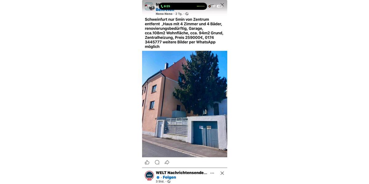 Einfamilienhaus Schweinfurt Gartenstadt - 4 Zimmer, 108 m&sup2;, 239.000&euro; | Angebot:26461161