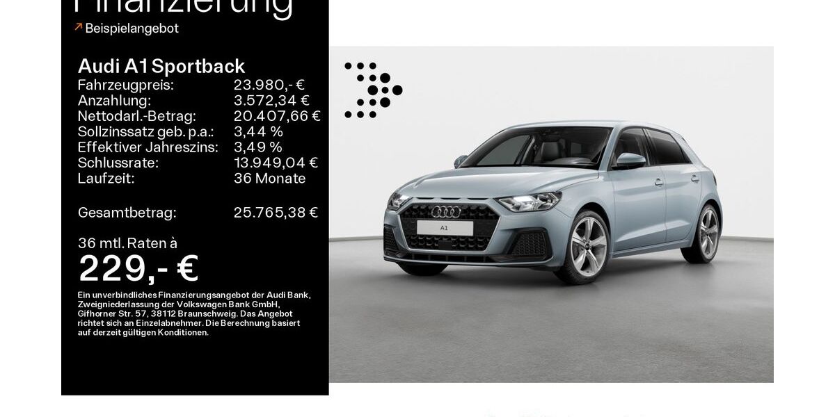 Audi A1 7.135 km 22.980 &euro; Schweinfurt 97424