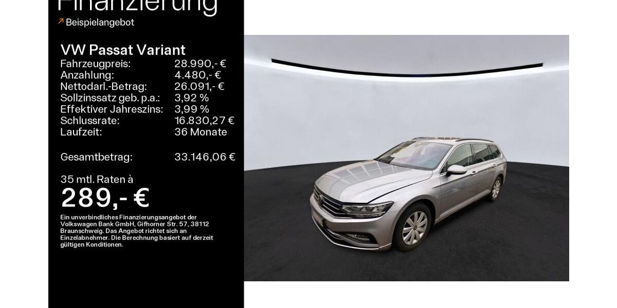 VW Passat Variant 74.568 km 28.490 &euro; Haßfurt 97437