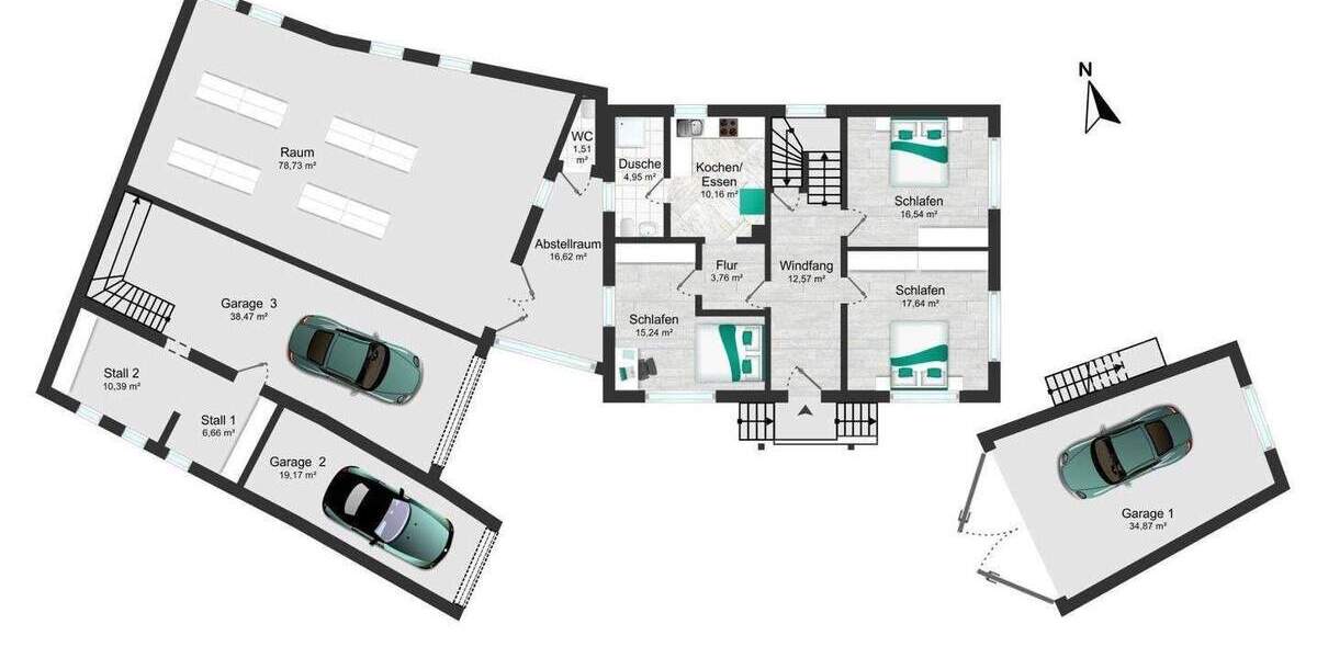 Mehrfamilienhaus, Wohnhaus Burkardroth Zahlbach - 1 Zimmer, 163 m&sup2;, 210.000&euro; | Angebot:26554995