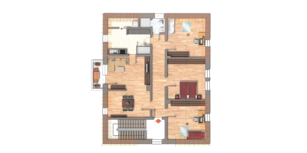 Etagenwohnung Bad Kissingen - 4 Zimmer, 110 m&sup2;, 920&euro; | Angebot:25669056