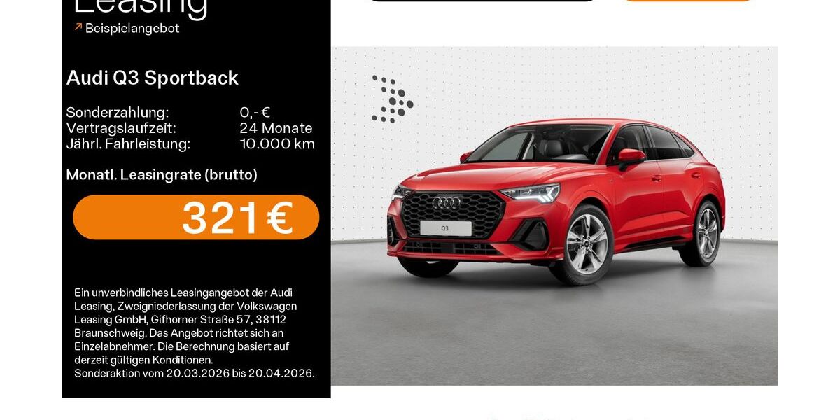 Audi Q3 6.181 km 42.780 &euro; Haßfurt 97437