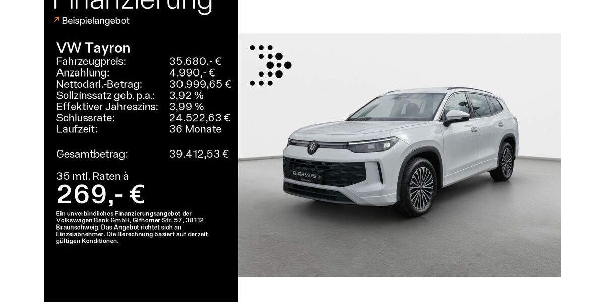 VW Tayron 24.742 km 34.990 &euro; Schweinfurt 97424