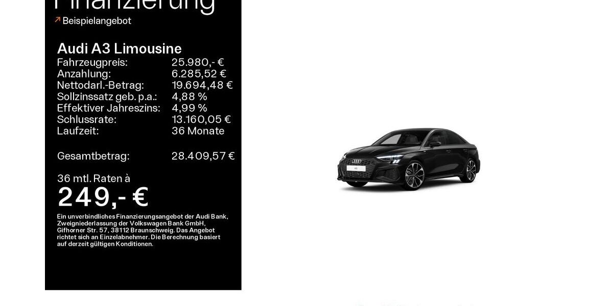 Audi A3 85.600 km 25.980 &euro; Haßfurt 97437