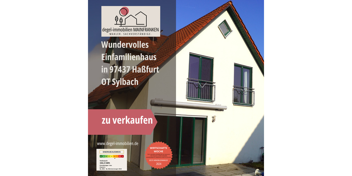 Einfamilienhaus Haßfurt Sylbach - 4 Zimmer, 132 m&sup2;, 465.000&euro; | Angebot:25675125