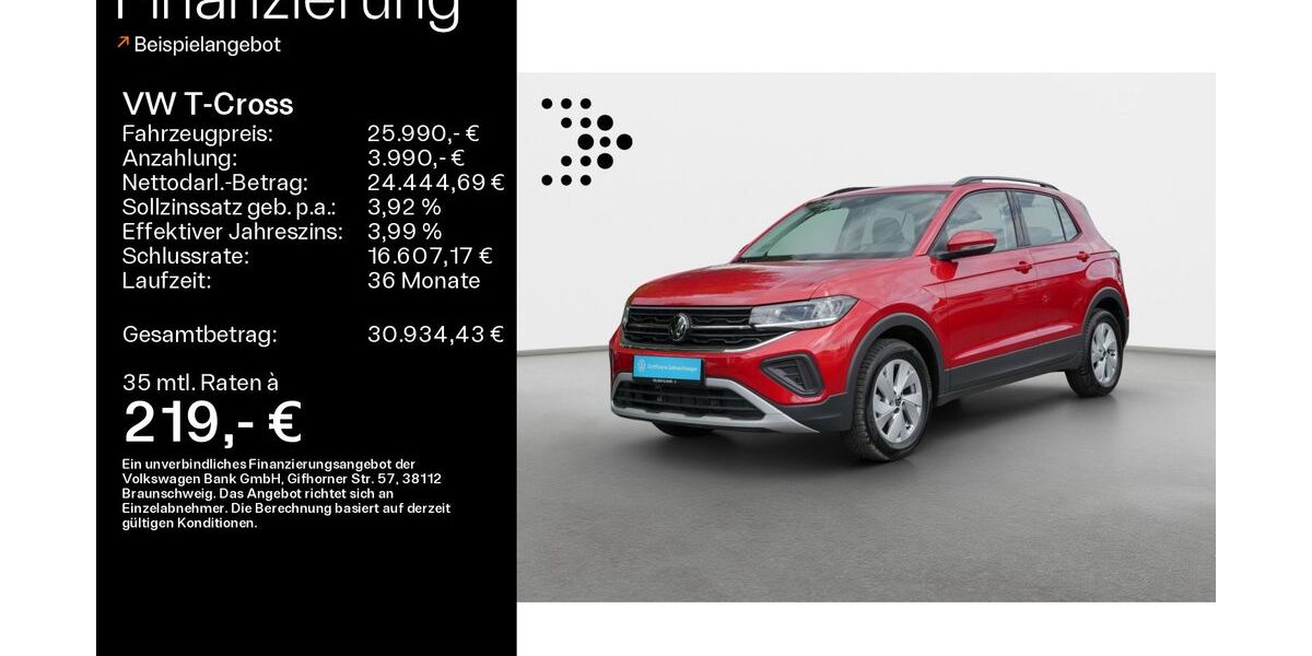 VW T-Cross 9.250 km 25.990 &euro; Haßfurt 97437