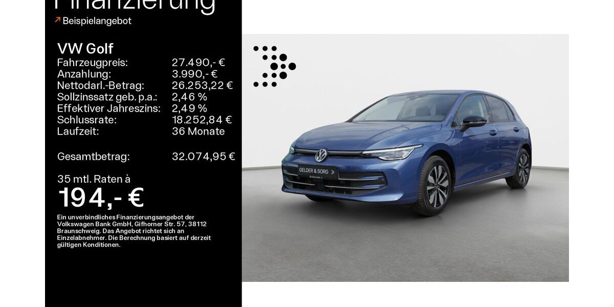 VW Golf 16.500 km 26.990 &euro; Haßfurt 97437