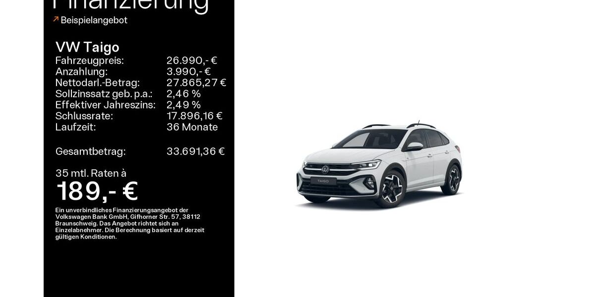 VW Taigo 23.274 km 26.990 &euro; Haßfurt 97437