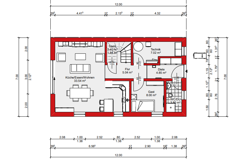 Doppelhaushälfte Arnstein - 5 Zimmer, 127 m&sup2;, 435.000&euro; | Angebot:25997009