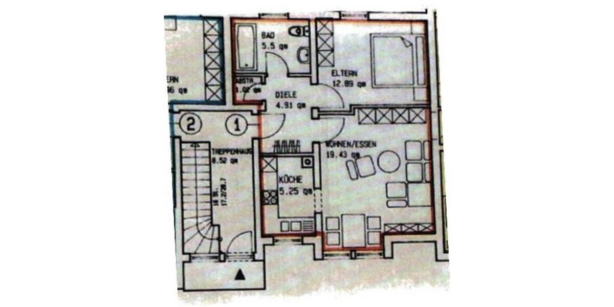 Etagenwohnung Haßfurt - 2 Zimmer, 48 m&sup2;, 149.999&euro; | Angebot:25984368