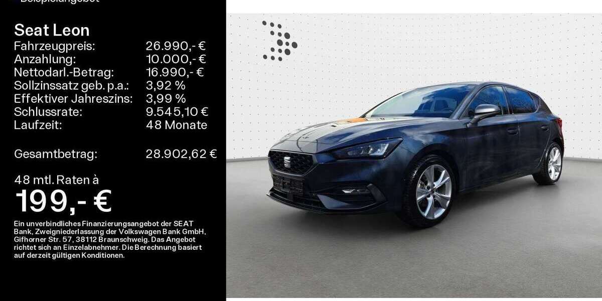 Seat Leon 9.297 km 26.490 &euro; Haßfurt 97437