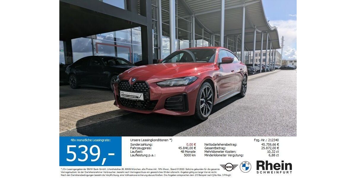 BMW 420 Gran Coupé 9.005 km 43.790 &euro; Schweinfurt 97424