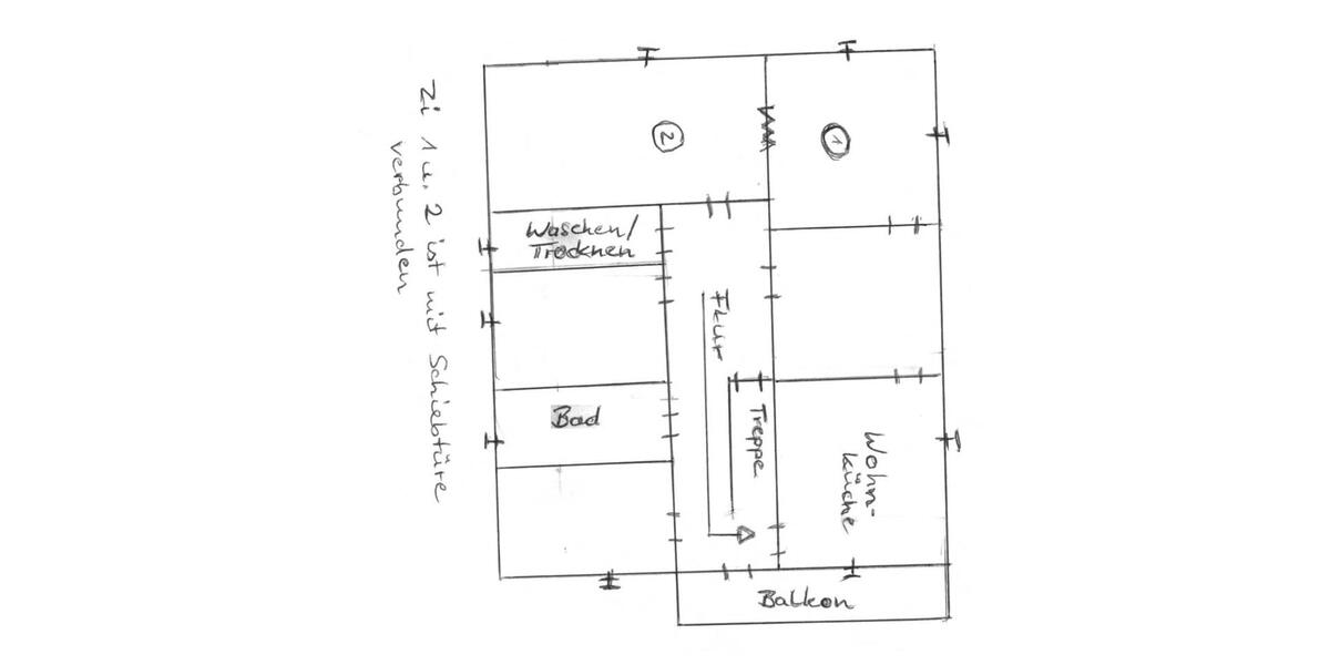 Etagenwohnung Aidhausen - 6 Zimmer, 160 m&sup2;, 896&euro; | Angebot:25379405