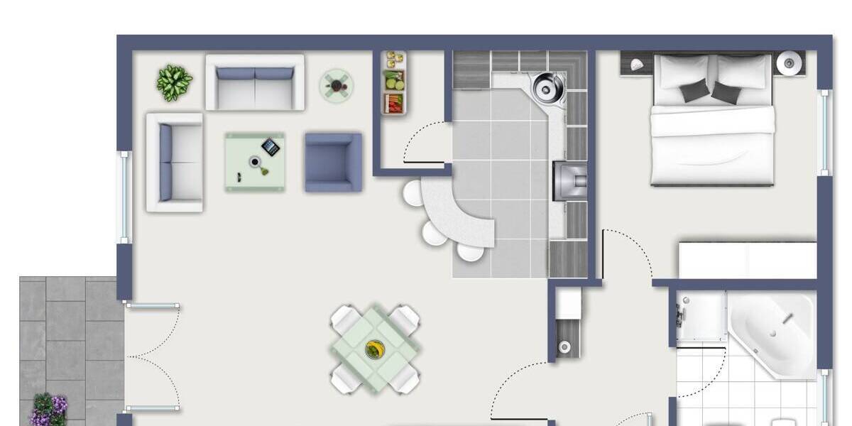 Etagenwohnung Schweinfurt Nordöstlicher Stadtteil - 2 Zimmer, 65 m&sup2;, 185.000&euro; | Angebot:26015598