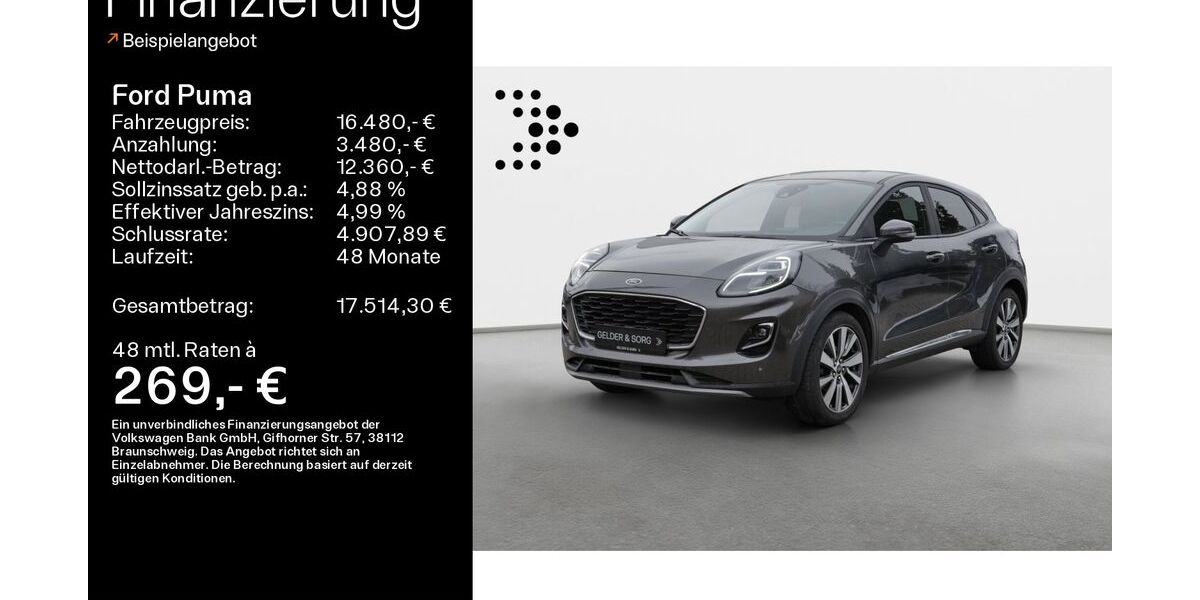 Ford Puma 34.200 km 15.990 &euro; Bad Kissingen 97688