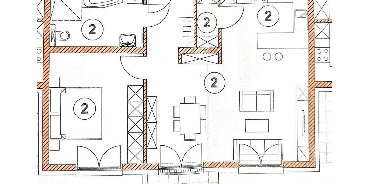 Erdgeschoßwohnung Haßfurt - 2 Zimmer, 66 m&sup2;, 872&euro; | Angebot:26040558