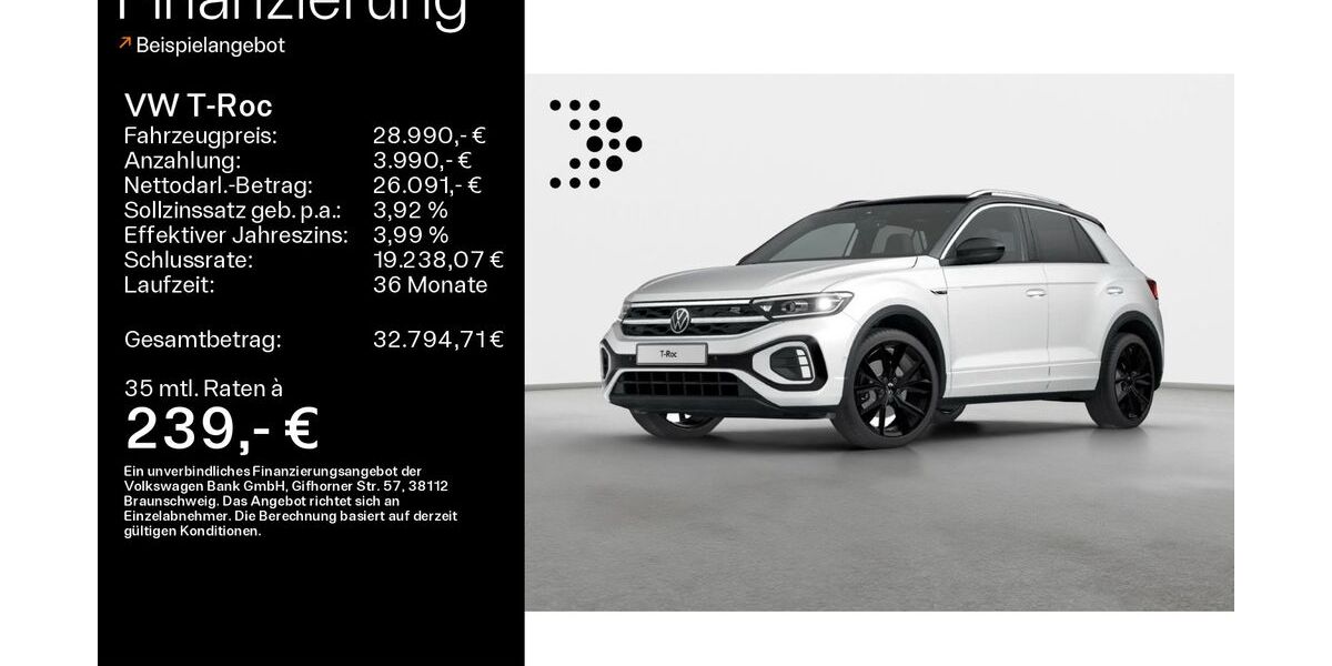VW T-Roc 33.800 km 28.490 &euro; Bad Kissingen 97688
