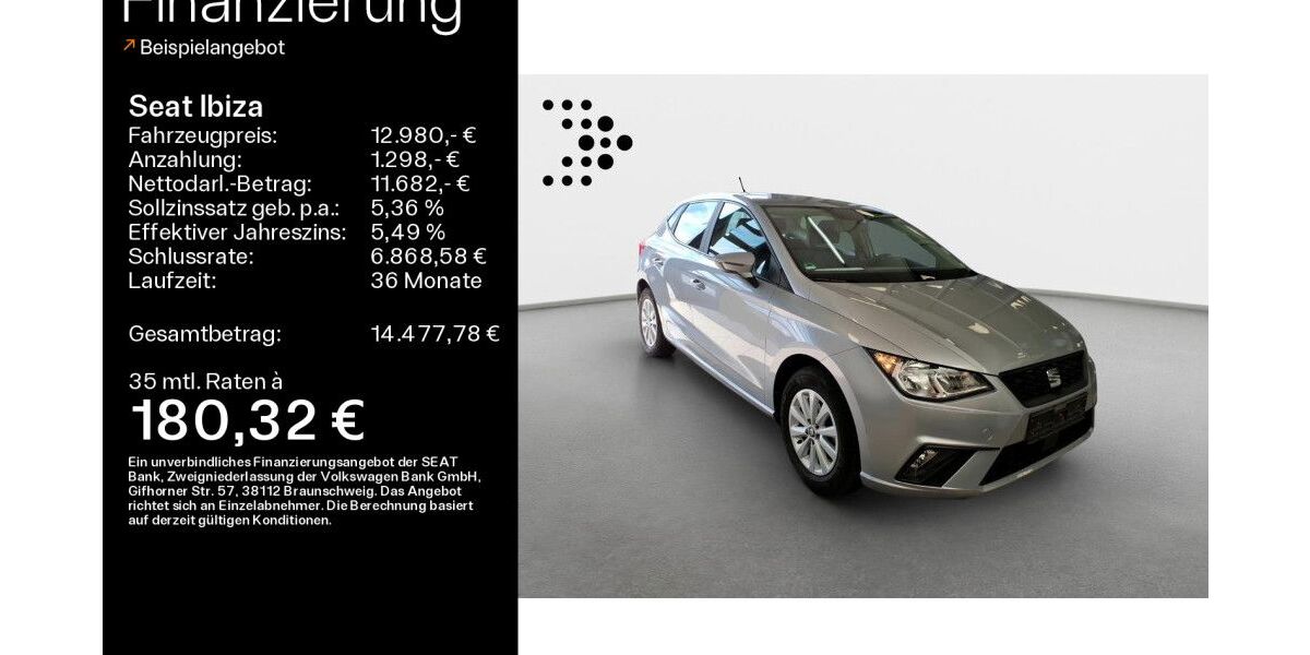 Seat Ibiza 48.305 km 12.980 &euro; Sand am Main 97522
