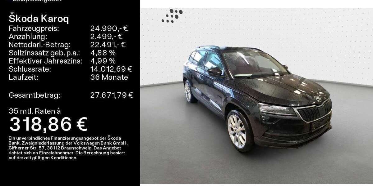Skoda Karoq 96.629 km 24.990 &euro; Schweinfurt 97424