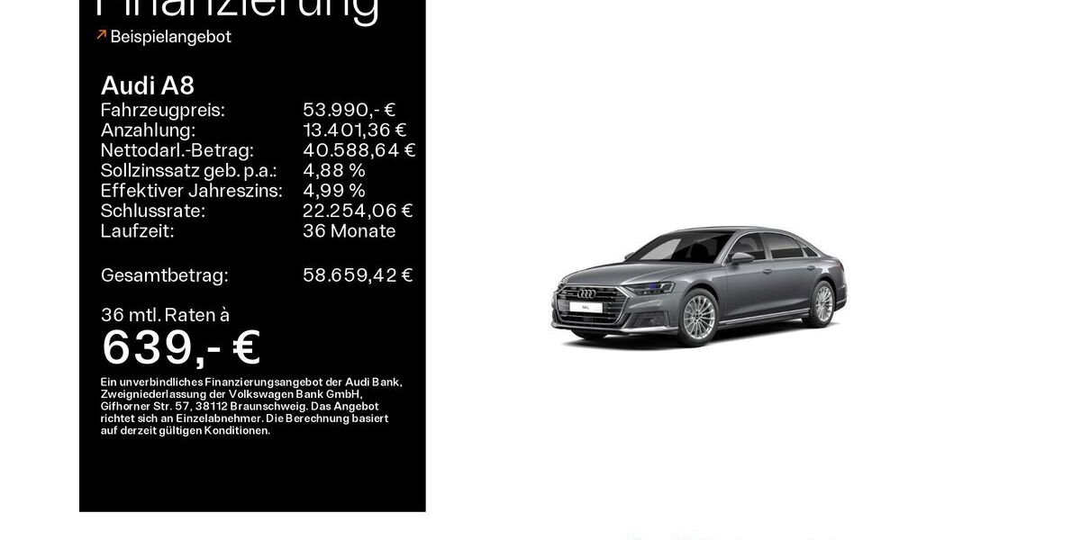 Audi A8 125.000 km 53.990 &euro; Schweinfurt 97424
