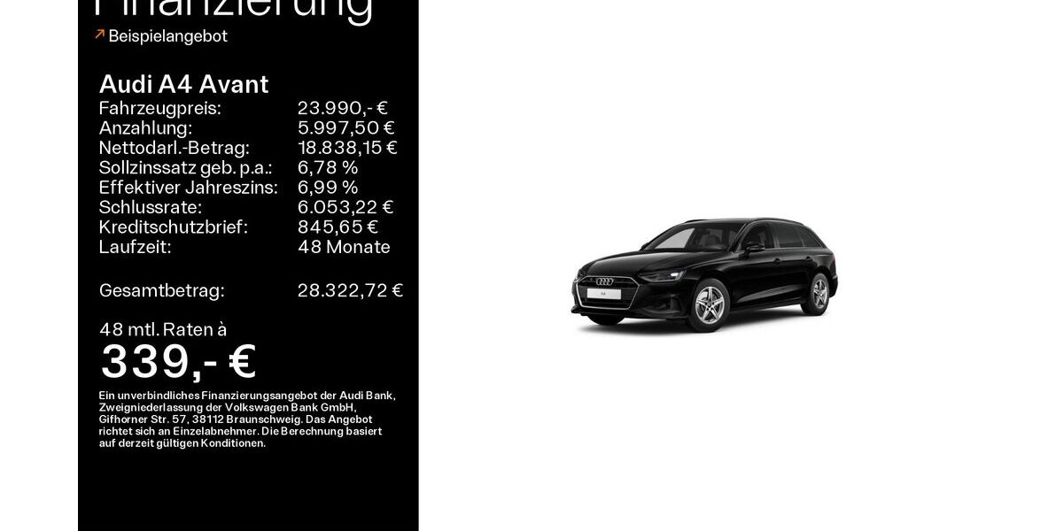 Audi A4 51.515 km 23.990 &euro; Sand am Main 97522