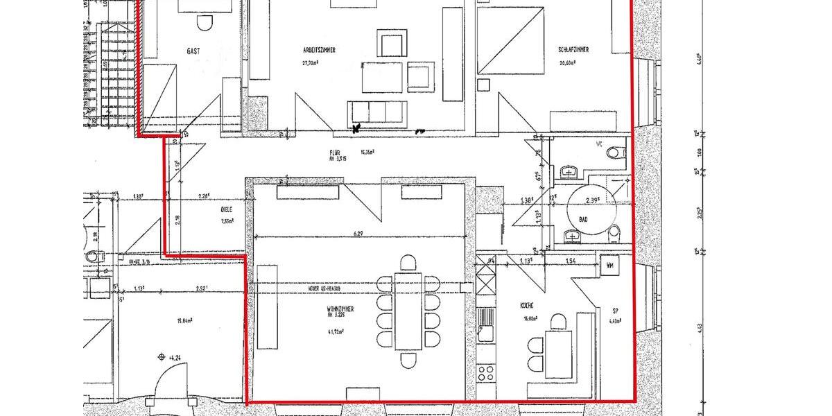 Etagenwohnung Gerolzhofen - 5 Zimmer, 150 m&sup2;, 1.237&euro; | Angebot:24877161
