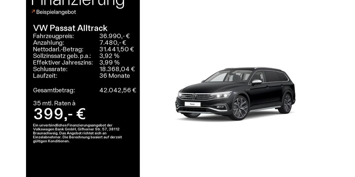 VW Passat Alltrack 44.478 km 36.990 &euro; Haßfurt 97437