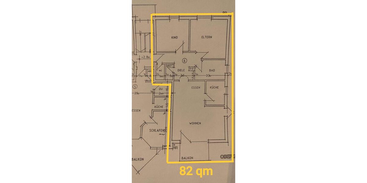 Etagenwohnung Bad Bocklet - 3 Zimmer, 82 m&sup2;, 750&euro; | Angebot:25881500