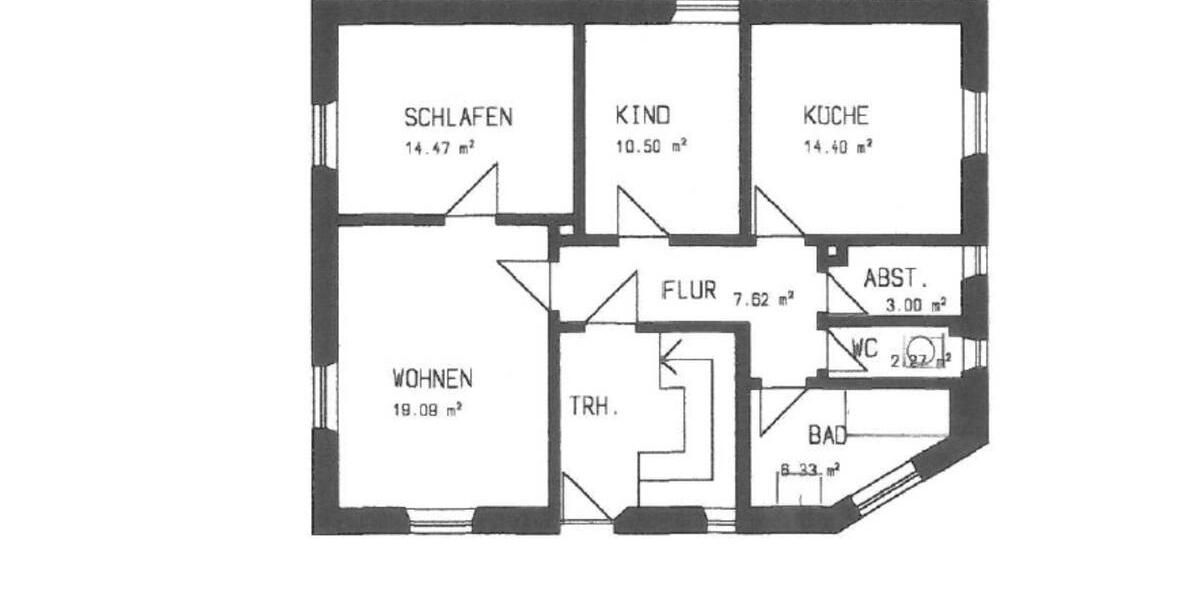 Hochparterre Gerolzhofen - 3 Zimmer, 78 m&sup2;, 675&euro; | Angebot:25291264