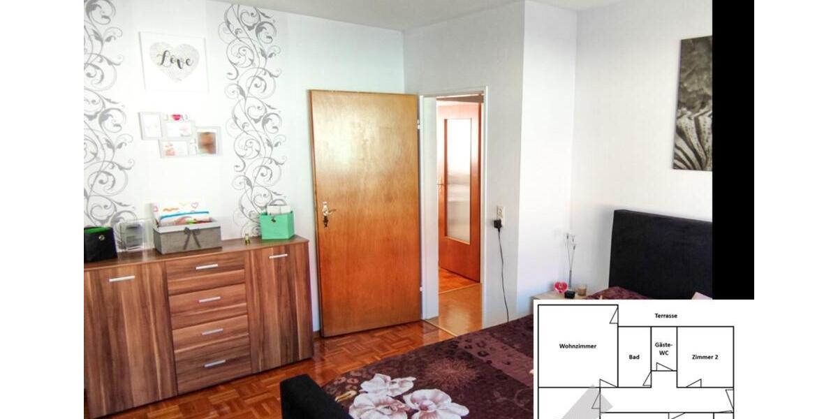 Erdgeschoßwohnung Bad Kissingen - 3 Zimmer, 90 m&sup2;, 625&euro; | Angebot:25609629