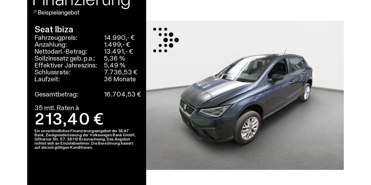Seat Ibiza 15.100 km 14.490 &euro; Haßfurt 97437