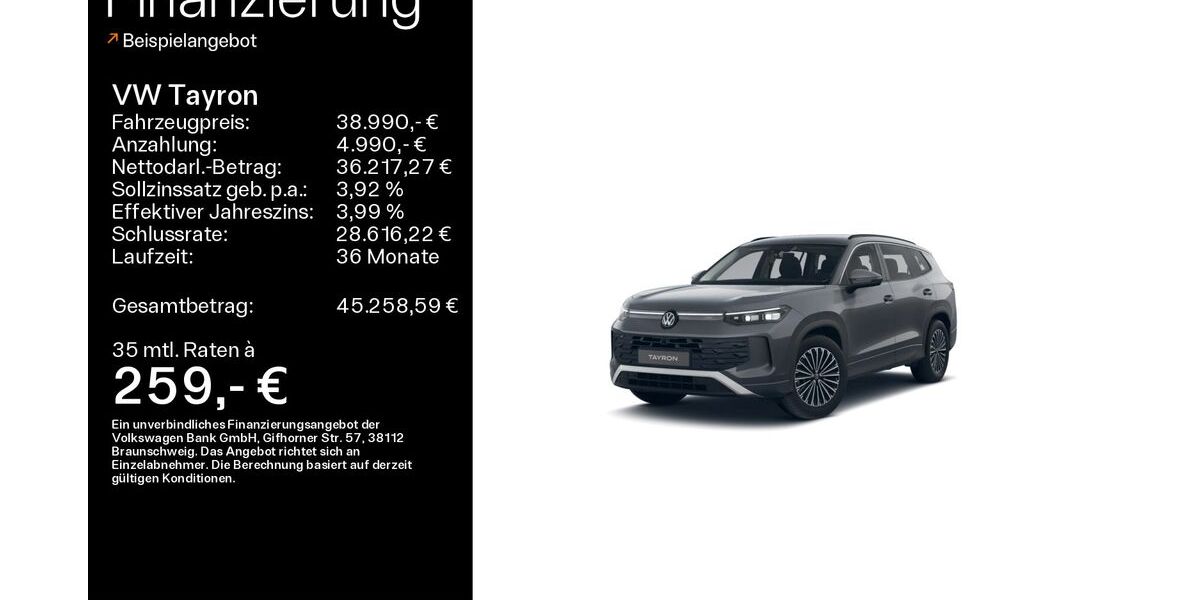 VW Tayron 26.175 km 38.990 &euro; Haßfurt 97437