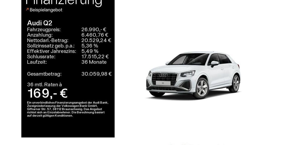 Audi Q2 37.580 km 26.890 &euro; Schweinfurt 97424