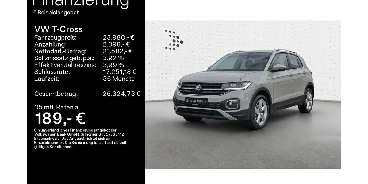 VW T-Cross 10.502 km 23.480 &euro; Haßfurt 97437