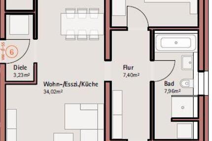 Wohnung Gerolzhofen - 3 Zimmer, 87 m&sup2;, 873&euro; | Angebot:26674755