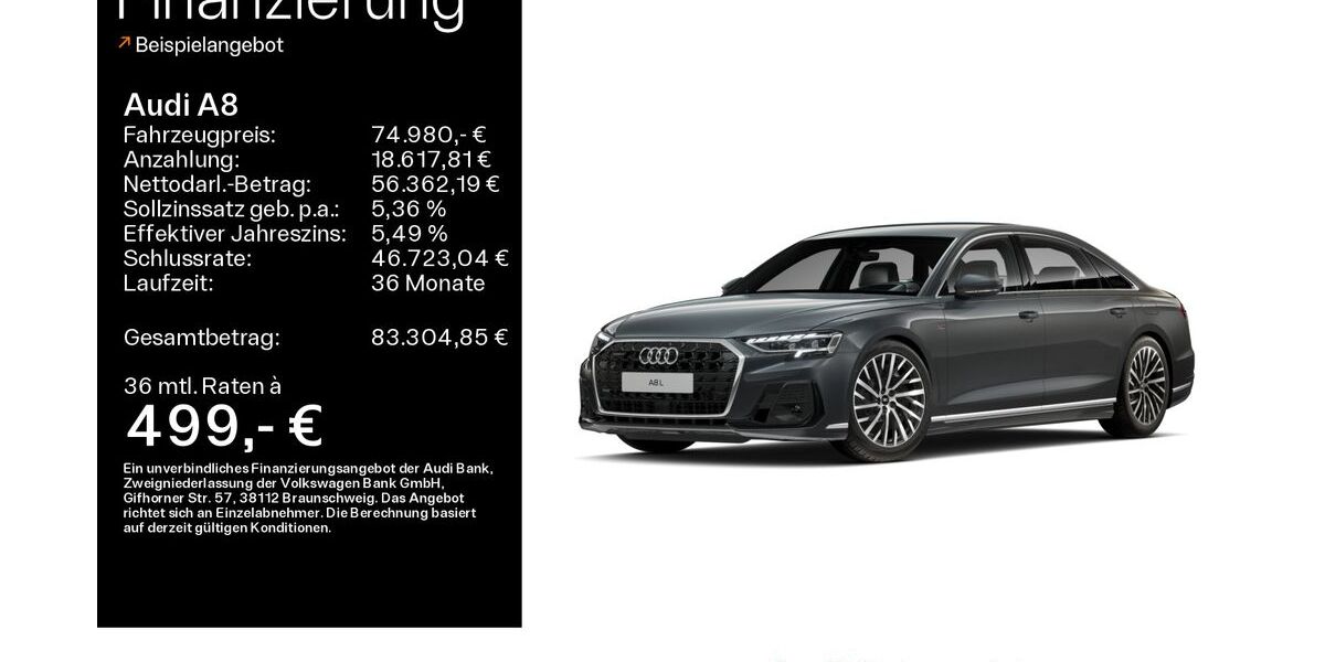 Audi A8 35.232 km 73.980 &euro; Haßfurt 97437